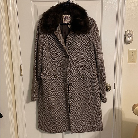 Gadzooks Jackets & Blazers - Long Dress Coat With Fur